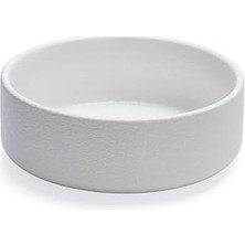 Vuralsin38 Dbl Köpek Mama Su Kabı, Seramik, Mat Beyaz, 16CM, 800ML