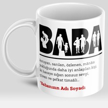 Akıncı Store Babalara Özel Isimli Babalar Günü Temalı Kupa Bardak - Babalar Günü Hediyesi