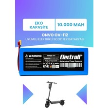 Electroll Onvo OV-112 Uyumlu Batarya (Eko Kapasite) Batarya 48V 10AH Pil Elektrikli Scooter Bataryası