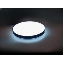 Lena Teknik Sıva Üstü LED Panel 24W Dekoratif Armatür Siyah (Beyaz Işık 6500K)