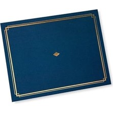 Vuralsin38 Studios Sertifika Tutucu, Altın Folyo Detaylı Mavi, 8.5" x 11" Belgelere Uyar, 36 Adet (54516)