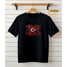 Aselinda Fıfa World Cup 2026 Türkiye Yazılı Tişört - %100 Pamuklu Yuvarlak Yaka Unisex Tshirt