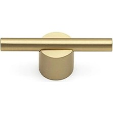 Vuralsin38 16 mm Mat Altın Rengi Tek Delikli Kulp