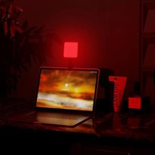 Vuralsin38 Rgb Ikili Set Dolgu Işık Canlı Yayın Için Mini Yüksek Parlaklık Dolgu Işığı Selfie Işık Paneli, Kıskaçlı Telefon ve Notebook Tutucu, Youtuber Yayıncı Işığı Ay-83 (AY-83RGB - Işık)
