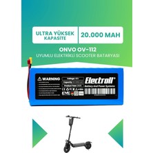 Electroll Onvo OV-112 Uyumlu Batarya (Ultra Yüksek Kapasite) Batarya 48V 20AH Pil Elektrikli Scooter Bataryası