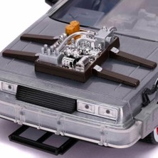 Vuralsin38 Jada, 253255027, Zaman Makinesi (Geleceğe Dönüş 3) 1:24, Die-Cast (Metal), Açılabilen Kapılar, Serbest Tekerlek