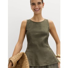 Marks & Spencer Keten Karışımlı Bluz