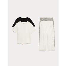 Marks & Spencer 2'li Pamuklu Pijama Takımı