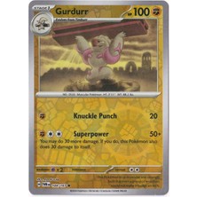 Gurdurr [reverse Holo] 104/167 - Twilight Masquerade - Pokemon Kartı (Mint)