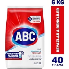 Vuralsin38 Abc Deterjan Matik Beyazlar & Renkliler 6 kg (4 Paketi)