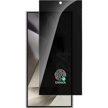 Vuralsin38 Galaxy S24 Plus ile Uyumlu Ekran Koruma 0,18 mm Ultra Ince Hayalet Gizlilik Cam Hassas Parmak Izi Açma Özellikli Ultrasonic Unlock Ekranı Tam Kaplayan Ultrasocik Unlock