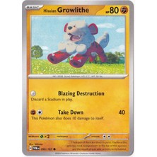 Hisuian Growlithe 099/167 - Twilight Masquerade - Pokemon Kartı (Mint)