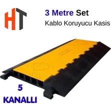Hayat Trafik 5 Kanallı Hız Kesici Seti - Kablo Koruyucu 3 Metre