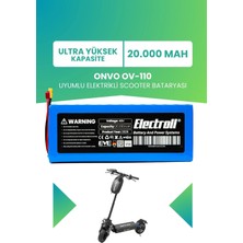 Electroll Onvo OV-110 Uyumlu Batarya (Ultra Yüksek Kapasite) Batarya 48V 20AH Elektrikli Scooter Bataryası