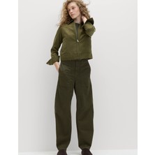 Marks & Spencer Pamuk Karışımlı Barrel Leg Pantolon