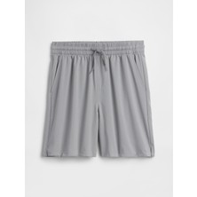 Gap Erkek Çocuk Gri Relaxed Pull-On Performans Şort