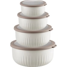Flamingo Home Collections Lucca 4'lü Saklama Kabı Seti - Bej