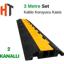 Hayat Trafik 2 Kanallı Hız Kesici Seti - Kablo Koruyucu 3 Metre
