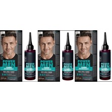 Joanna Power Men Antı-Grey Toner 3Ü1ARADA Saç Sakal Bıyık 03 Orta Kahverengi – 3 Adet