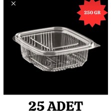 Çeliker Aşure Tatlı Kasesi Plastik Sızdırmaz Kap 250 gr 25 Adet