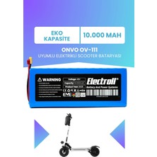 Electroll Onvo OV-111 Uyumlu Batarya (Eko Kapasite) Batarya 48V 10AH Pil Elektrikli Scooter Bataryası