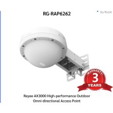 Ruijie Ruıjıe Reyee RG-RAP6262 Wi-Fi 6 AX3000 1 Port Rj-45 + 1 Port Sfp 2.4 Ghz & 5 Ghz Poe Adaptorsuz Outdoor Mesh Access Poın
