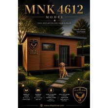 Okay Store Xl Köpek Kulübesi Dış Mekana Uyumlu Geniş Hacimli Dört Mevsim Kullanıma Uygun Bahçe ve Açık Alanlar MNK4612 Model