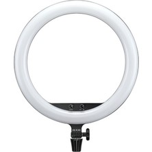 Q8E 3 Renk Modlu Göz Korumalı Taşınabilir LED Ring Light ve Telefon Tutucu