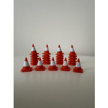 Ertu 1:64 Ölçek Mini Trafikdubası Seti - 25 ADET3D Baskı Dioramaaksesuarı - Model Araç & Otopark Dekoru