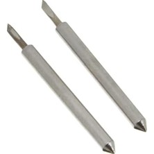 Vuralsin38 2007457 -Point Yedek Bıçak Uçları Ince Uç (2 Ct), Metal, 2'li Paket