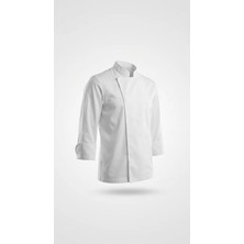 Chef Dikişi Gizli Çıtçıtlı Klasik Erkek Şef Ceketi - Aşçı Ceketi - Isim Nakış Hediyeli