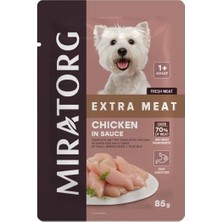 Vuralsin38 Adult Mini Gravy Tavuk Etli Küçük Irk Köpek Yaş Maması 85 gr x 24 Adet