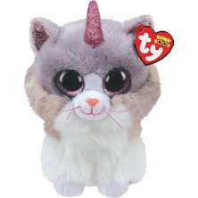 Vuralsin38 Ty Peluş-Ty Beanie Boos Asher Boynuzlu Kedi 24 Cm.