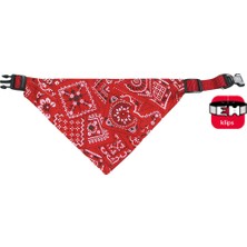 Karlie Shophnrl Karlıe Bandanalı Tasma 35-50CM Kırmızı
