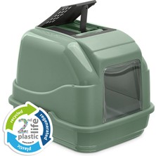 İmac Shophnrl Imac Easy Cat 2nd Lıfe Kapalı  Tuvaleti Yeşil 50X40X40CM