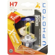 Vuralsin38 Photon Ampul H7 12V 55W Xtreme Yellow (Tekli Blister) Pht PH5507 Xy B1