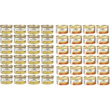 Vuralsin38 Kıyılmış Tavuklu Yaş Kedi Maması 85 gr x 24 Adet ve Kıyılmış Sığır Etli Yaş Kedi Maması (24 x 85 Gr)