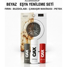 Belirtilmemiş Çamaşır Makinesi Boyama Seti -Pas Önleyici Astar, Sararmaz Beyaz Boya ve Suya Dayanıklı Vernik 400ML