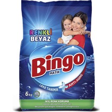 Vuralsin38 Bingo Matik Konsantre, Renkli & Beyaz, 6 kg