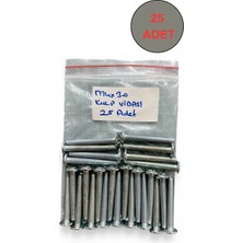 Test M4X30MM Yıldız Silindir Başlı Metrik Vida --Vida 50 Adet -Somun 50 Adet-Pul 50 Adet MYSB04030050
