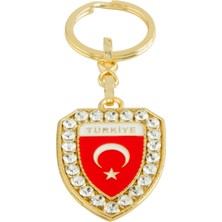 Bijuteri Net Ay Yıldız Taşlı Anahtarlık