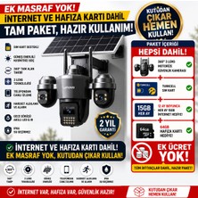 Lenovo 4g Pro 360° - Solar Panelli Kamera, Her Ay 15GB Turkcell 1 Yıl Hediyeli, 7/24 Güvenlik Seti