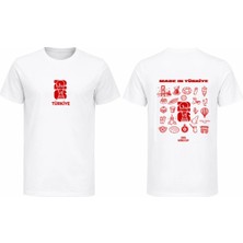 Efendioğlu Design Arkasında Türk Simgeleri Bulunan Milli Takım Türkiye 2026 Baskılı T-Shirt
