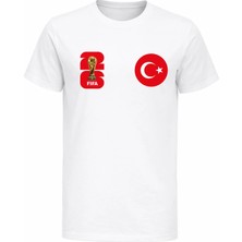 Efendioğlu Design Solda Ay Yıldız Sağda Dünya Kupası Logosu Milli Takım 2026 Dünya Kupası T-Shirt
