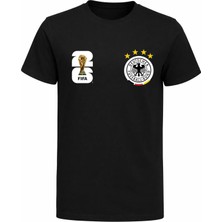 Efendioğlu Design Almanya Milli Takımı Logolu 2026 Dünya Kupası Baskılı Pamuklu T-Shirt