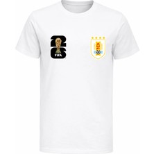 Efendioğlu Design Uruguay Milli Takımı Logolu 2026 Dünya Kupası Baskılı Pamuklu Çocuk T-Shirt