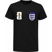Efendioğlu Design Ingiltere Milli Takımı Logolu 2026 Dünya Kupası Baskılı Pamuklu T-Shirt
