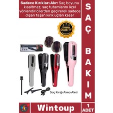 Wintoup #saçbakım Profesyonel Kablosuz Şarjlı Kuaför Tipi Otomatik Uç Temizleyici Saç Kırığı Alma Makinesi