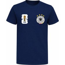 Efendioğlu Design Almanya Milli Takımı Logolu 2026 Dünya Kupası Baskılı Pamuklu T-Shirt
