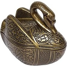 Vuralsin38 Büyük Figürlü Kapaklı Şekerlik ve Lokumluk, Osmanlı Motifli Dekoratif Sunum Kabı, Kahve Yanı Şeker ve Çikolata Için (Antik Yeşil)